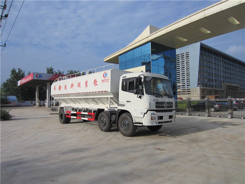 东风小三轴散装饲料运输车图片8